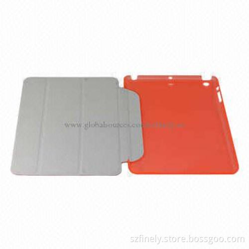 Leather Case for iPad Mini 2，Smart Cover + Crystal PC, Translucent Design, Show Original Beauty